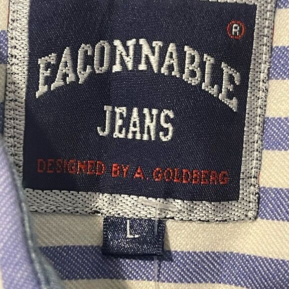 Vintage 90’s by A.Goldberg. Blue & white. Silver buttons - Picture 5 of 5